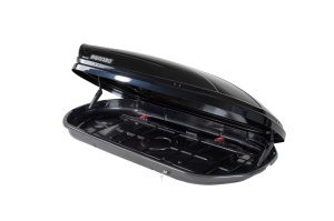 Cutie portbagaj Menabo Mania 460 Black DUO cu prindere Crab - Img 4
