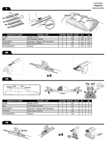Kit de prindere Menabo FIX077G pentru bare transversale Tema / Tema Aluminiu