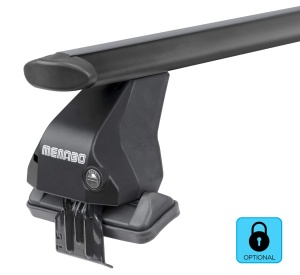 Menabo Omega Plus Black roof bars for Peugeot 208, 5 doors, model 2012-2015 - Img 3