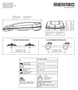 Menabo Starla 500 DUO ABS Dark roof box, 199 x 84 x 41 cm - open box - Img 9