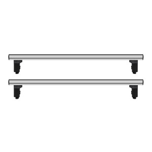 Roof bars - Renault Kangoo II, model 2007-2020, L1,L2, aluminium, Menabo Professional - Img 2
