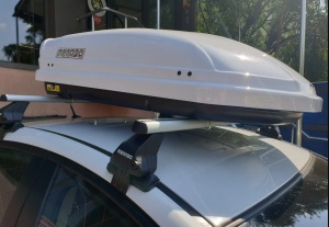 Roof box Menabo Mania 320 ABS White, 137x79x37 - Img 10