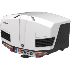 Roof box on tow bar Towbox V3 Arctic White