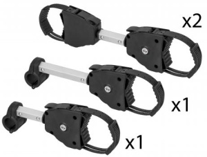 Set brat scurt + brat lung + 2 brate duble de prindere a cadrului bicicletei Menabo