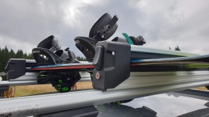 Ski & snowboard rack Menabo Yelo 6 Silver sliding, roof-bar mounted, 6 pairs ski / 4 snowboard - Img 11