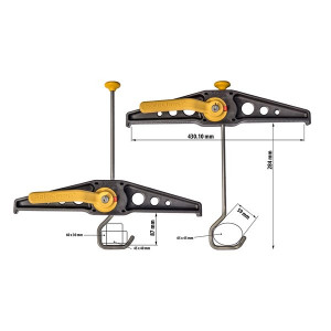 Suport fixare scara auto Hymer SafeClamp pe bare transversale - Img 2
