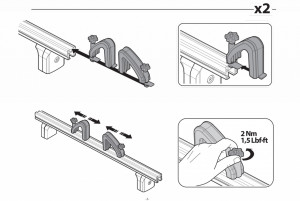 Suport fixare scara auto Menabo Cargo Holder pe bare - Img 10