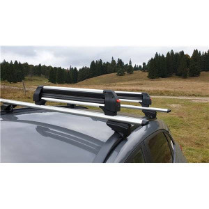 Suport schi snowboard Menabo Frozen Alu pe bare transversale, 5 perechi ski / 2 snowboard - Img 4
