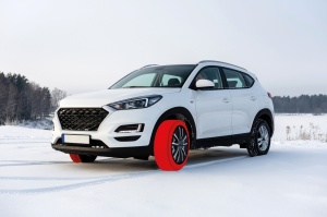 Textile snow chains, anti-slip covers 235/40 R20, DAC Active Series 3D, certified, XL - Img 6