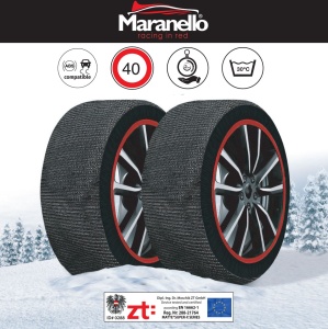 Textile snow chains, anti-slip covers 315/40 R21, Maranello Super X 3D, certified, XXL - Img 8