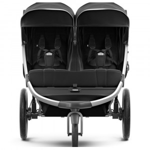 Thule Urban Glide 2 Double stroller, Aluminium/Jet Black - Img 3