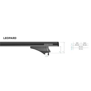 Bare transversale Menabo Leopard Black XL pentru Kia Sorento Hybrid / Plug-in 2021+ - Img 4