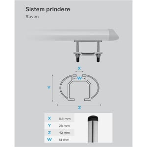 Bare transversale Menabo Raven pentru Honda Pilot I 2003-2008 - Img 5