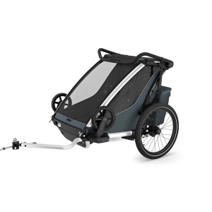 Carucior multisport Thule Chariot Cross 2 double 10201035, Dark slate