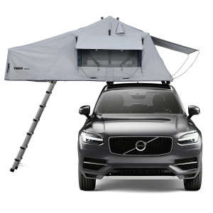 Cort auto cu prindere pe plafon, Thule, Autana, 3 persoane, cu anexa inclusa, Haze Gray - Img 5