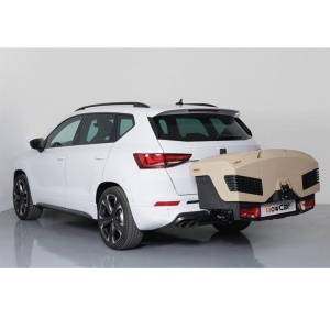 Cutie portbagaj pe carligul de remorcare TowBox Evo, Camel Bej - Img 3
