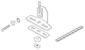 Kit de prindere Menabo Fix Point FIX208FP pentru bare transversale Delta / Omega