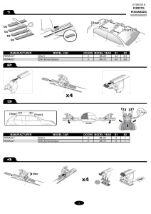Kit de prindere Menabo FIX027G pentru bare transversale Tema / Tema Aluminiu
