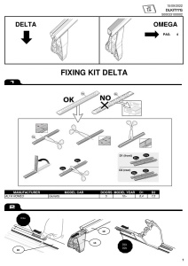 Kit de prindere Menabo KIT77G pentru bare transversale Delta / Omega - Img 2