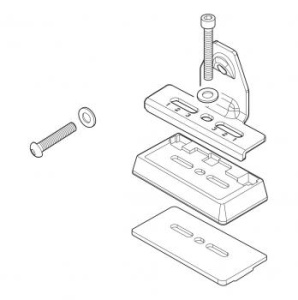 Kit de prindere Menabo Tema Fix Point FIX509FP pentru bare transversale Tema