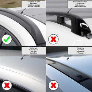 Menabo Leopard Black XL roof bars for Mercedes GLC (X253) 2015-2020 - Img 10