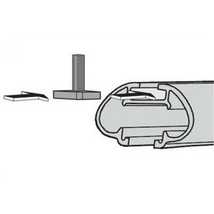 Menabo Mania roof box T-bolt fitting kit, 20 mm - Img 4