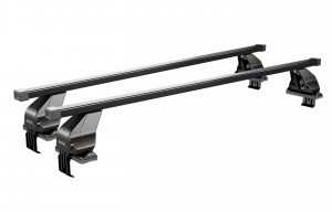 Menabo Omega Steel roof bars for Alfa Romeo 147, 3 doors, model 2000-2010