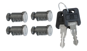 Menabo Tema anti-theft locking cores with key for roof bars