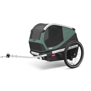 Remorca de bicicleta pentru caini Thule Bexey M 800000, Hazy green