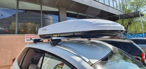 Roof box Menabo Mania 400 ABS White, 164x79x36cm - Img 11