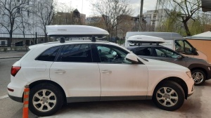 Roof box Menabo Mania 400 ABS White, 164x79x36cm - Img 17