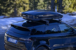 Roof box Menabo Satellite 550 DUO ABS Black CRAB, 198x94x36 cm - Img 7