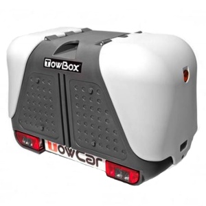 Roof box on tow bar Towbox V2 Grey