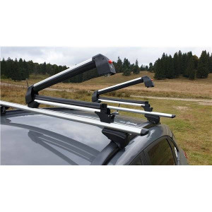 Ski & snowboard rack Menabo Frozen Alu roof-bar mounted, 5 pairs ski / 2 snowboard - Img 5