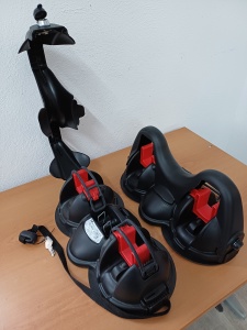 Suport schi Menabo Himalaya cu prindere magnetica, 2 perechi ski + bete - Img 3