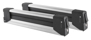 Suport schi snowboard Menabo Yelo 4 Silver pe bare transversale, 4 perechi ski / 2 snowboard
