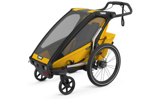 Thule Chariot Sport 1 multisport trailer for 1 child, Spectra Yellow - Img 5