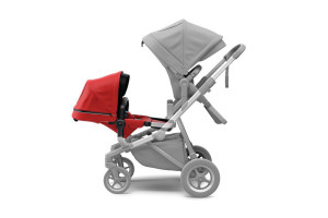 Thule Sleek Sibling Seat accessory - additional seat for Thule Sleek, Energy Red - Img 4