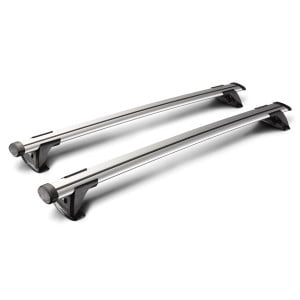 Yakima ThruBar Silver roof bars for Volkswagen Cross Polo 2010-2017