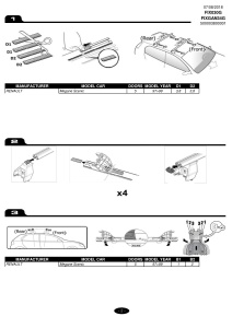 Kit de prindere Menabo FIX030G pentru bare transversale Tema / Tema Aluminiu