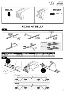 Kit de prindere Menabo KIT84G pentru bare transversale Delta / Omega