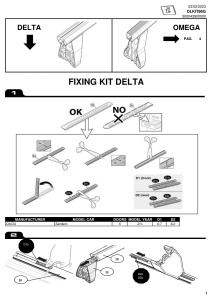 Kit de prindere Menabo KIT86G pentru bare transversale Delta / Omega