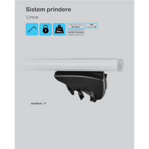 Menabo Lince Silver XL roof bars for Kia Sorento Hybrid / Plug-in 2021+ - Img 18