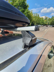 Menabo Omega Aluminium roof bars for Opel Corsa (D), 5 doors, model 2006-2010 - Img 9