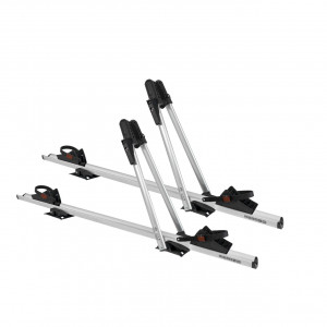 Pack of 2 Menabo Juza Twin Pack bike racks, roof-bar mounted
