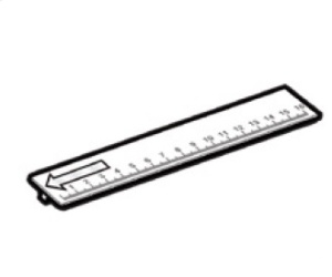 Rigla din plastic pentru barele transversale Menabo Tema