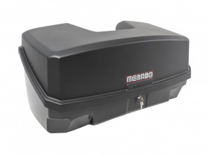 Roof box Menabo Nekkar Dark, on tow bar, compatibila with rack bikes Menabo