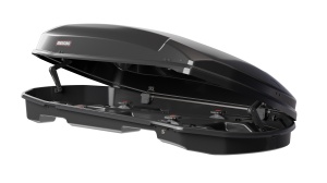 Roof box Menabo Satellite 600 DUO ABS Black, 197x94x45 cm - Img 3