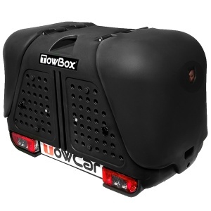 Roof box on tow bar Towbox V2 Black