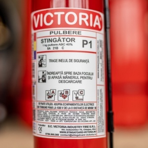 SpeedFire Victoria P1 premium dry powder car fire extinguisher, 1 kg, ABC, ISO and CE certified - Img 5